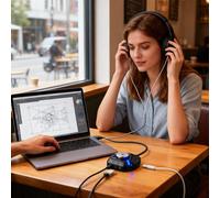 Adattatore USB - Interfaccia Portatile Di Tipo C, Connettore Per Cuffie Jack Da 3,5 Mm, Amplificatore Di Segnale Stereo, Scheda Armonica Ingresso Uscita Microfono Splitter Per Comput