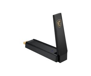 Adattatore USB MSI AXE5400 WiFi 6E USB Tipo A Nero 102 mmAdattatore USB MSI AXE5400 WiFi 6E USB Tipo A Nero 102 mm