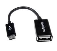 Startech Micro Usb To Usb Otg Host Adapter M/f 12 Cm One Size Black