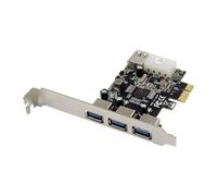 Adattatore USB PCIe 2.0 - MICRO CONNECT - 2x USB 3.0 Esterni + 2x Interni - Nero - Tecnologia USB 3.0