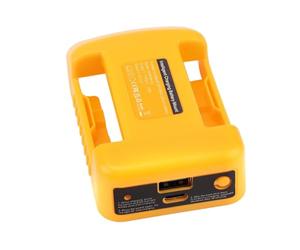 Adattatore USB per batteria al litio Dewalt 18V/20V MAX, caricatore portatile con porta USB-C e DC Type-C PD alimentatore per DCB127, DCB180, DCB181, DCB206, DCB606, DCB609 (solo adattatore)