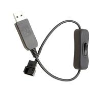 Adattatore USB Per Ventola Per Alloggiamento - Connettori 3 E 4 Pin Controller Elevatore Di Tensione, Dimmer Di Velocità, Dispositivo Di Raffreddamento Compatto E Portatile, Installazione Facile |