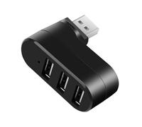 Adattatore USB Portatile - Hub USB 2.0 A 3 Porte | Design A Rotazione Flessibile 'estensore USB | Hub USB | Splitter Hub USB | Hub USB Portatili Sicuri Per Telefoni Cellulari Fotocamere Digitali F