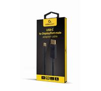 Adattatore USB tipo C Gembird A-CM-DPM-01 a DisplayPort 4K/60Hz nero 150 mm