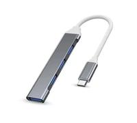 Adattatore USB Tipo C HUB 4 Porte USB 3.0 OTG Multi-Splitter | Hub USB C per Xiaomi, Lenovo, MacBook Air/Pro, PC, Tablet, Accessori Computer