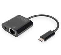 ADATTATORE USB-TIPO-C / RETE GIGABIT + PORTA PD PER ALIMENTAZIONE