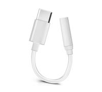 Adattatore USB Tipo-C verso Jack 3.5 mm Cavo Audi Femmina Compatto - Bianco