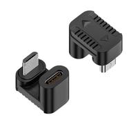Adattatore usb tipoc Femmina a micrro USB Maschio - Connettore di conversione compatto ad angolo retto per la ricarica e il trasferimento dati, Interfaccia Plug And Play durevole per l'estensione