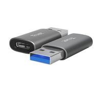 Trust Adattatore Calyx USB-A a USB-C 2 pezzi Grigio/Nero