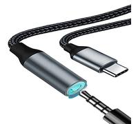Adattatore USB Type C Jack 3.5 mm Adattatore Jack per Cuffie Adattatore USB Type C Connettore Presa Cavo Dongle Audio Aux Compatibile con Huawei Mate Pixel Samsung Galaxy Ultra Note iPad Sony