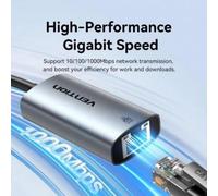Adattatore USB Vention CEZHB Connettore USB-A a RJ45 1000Mbps Grigio