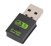 Adattatore USB WiFi 5 per PC Desktop, Dongle WiFi Dual Band 5GHz/2.4GHz Adattatore Wireless WiFi USB 2.0 600Mbps per Laptop, per Windows 11/10, OS X