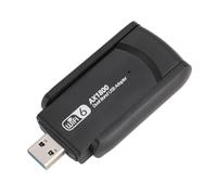 Adattatore USB WiFi 6, Adattatore di Rete Wireless Plug and Play Dual Band 2.4G 5G per 10 11