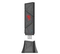 ASUS ROG USB-BE92 - Adattatore USB WiFi 7 BE6500 Tribanda, Banda da 6 GHz, Compatibile con 4096-QAM, Funzionamento Multi-Link (MLO), Compatibile con Tipo A e C, Sicurezza di Rete WPA3