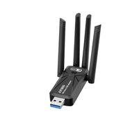 Adattatore USB Wireless WiFi6 AX1800 USB3.0 1800Mbps Ricevitore di Rete LAN Wireless 2.4GHz 5GHz Dual Band con 4 Antenne