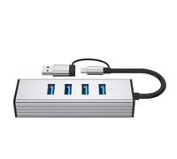Adattatore USB3.0 4 Porte Trasferimento Dati Super Velocità 10Gbps Cavo Lungo USB3.0 Splitter Con Connettore TypeC