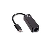 Adattatore V7 USB-C Maschio A Ethernet RJ45 Femmina Nero V7UCRJ45-BLK-1E