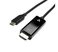 Adattatore V7 V7UCHDMI-2M USB Type-C a HDMI 4K 2 m Nero Plug and Play
