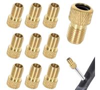 Adattatore valvola 10 pezzi adattatore valvola bicicletta con anello di tenuta, Sclaverand Presta Dunlop valvola adattatore valvola bicicletta valvola valvola francese adattatore DV & SV (stile 2)