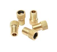 Adattatore valvola bici rame Presta a Schrader convertitore pneumatico | 5Pz Adattatore rame Presta Schrader, avvitabile per pompa bici strada MTB