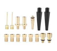 Adattatore Valvola da Bici DV AV SV - Kit di 15pz per Compressore, Pompa Aria, Gonfiatore della Gomma, Accessori per Bici