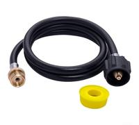 Adattatore Valvola Gas Ottone per Bombole per cv Click Adattatore(4 inch) | Converte bombole baionetta in filettate, ottone massiccio, tenuta stagna, per stufe EN417