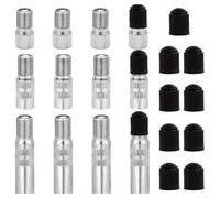 Adattatore Valvola In Acciaio Inox 19mm per Xiaomi per 1s Essential | Ottone cromato, lunghezza 24 mm, ruota anteriore per accesso, facile fissaggio della pompa, previene la perdita d'aria