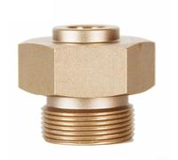 Adattatore Valvola Ottone Alluminio Anti-corrosione | Conversione baionetta a per vite 7/16, compatibile per primus per jetboil, uso immediato, nessun per attrezzo (Yellow)