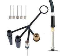 Adattatore valvola per bicicletta, accessorio a 4 artigli per compressore | Adattatore per gonfiatore con ugello per casa, officina, spostamenti quotidiani, passeggiate in gruppo, ciclismo
