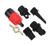 Adattatore Valvola per Pompa Auto, Gomma Nylon Rosso, Kayak | Raccordo Compatto per Gonfiaggio, Resistente All'usura, per Barca e Materasso, Facile da Trasportare