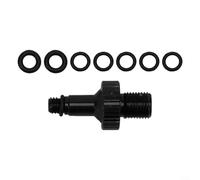 Adattatore valvola per pompa dell'aria ammortizzatore posteriore per bicicletta, compatibile con DT, Rockshox, Monarch, strumenti di pompaggio IFP per una regolazione precisa della pressione (nero)