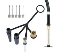 Adattatore valvola pneumatico bici | Accessorio per compressore d'aria a 4 artigli, adattatore per valvola bici | Per casa officina palestra anello da nuoto pallacanestro quotidiano pendolari di