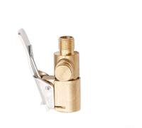 Adattatore valvola pompa gonfiabile con corpo in ottone e grembiule integrato per pneumatici auto e applicazioni industriali di aria