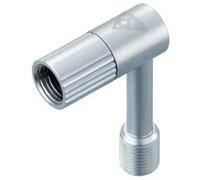 Topeak - Pressure-Rite Schrader Valve Adapter - Accessori per copertoni e camere d’aria grigio