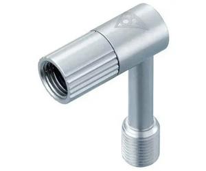 Adattatore valvola Topeak Pressure-Rite Schrader Argento
