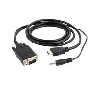 Adattatore VGA con HDMI con Audio GEMBIRD A-HDMI-VGA-03-10 Nero 3 m