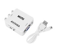 Adattatore VGA, mini convertitore AV-VGA per la trasformazione del display digitale con buona compatibilità