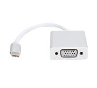 Adattatore VGA Tipo C Maschio-femmina Convertitore Argento per OS X, Adattatore Portatile in Lega di Alluminio da 1 Pollice per Estendere lo Schermo del Desktop