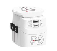 Adattatore viaggio universale USB-A e USB-C Power Delivery 50W PRO Mondo leggero