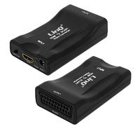 Adattatore Video 1080P HDMI verso Scart HDMI LinQ Nero