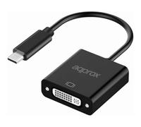 Adattatore video Approx APPC51 USB-C a DVI 13cm Nero Plug and Play