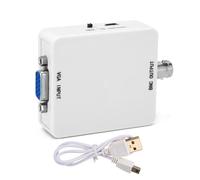 Adattatore video composito, convertitore VGA con funzione di fermo immagine e riduzione digitale del rumore per prestazioni ottimali, buona qualità,