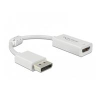 Adattatore video DeLOCK DisplayPort a HDMI 0,1 m bianco