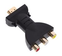 Adattatore Video Digitale a Av Rgb Nero per Proiettore | Plastica e Metallo, Supporto Segnali 720p e 1080ip/1080p, Plug And Play per Apparecchi Compatibili Colore Casuale