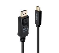Adattatore video Lindy 43501 USB Type-C DisplayPort 2 m Nero