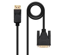 Adattatore video NANOCABLE 10.15.4501 DisplayPort a DVI 1 m nero connettori dorati