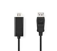 Adattatore video Nedis CCGL37100BK10 1m DisplayPort a HDMI maschio/maschio nero