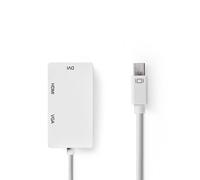 Adattatore video NEDIS CCGP37465WT02 Mini DisplayPort-VGA 0,2 m Bianco