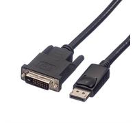 Adattatore video ROLINE 11.04.5775 DisplayPort a DVI-D 1,5 m LSZH Nero