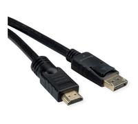 Adattatore video ROLINE 11.04.5776 HDMI DisplayPort 7,5 m Nero PVC